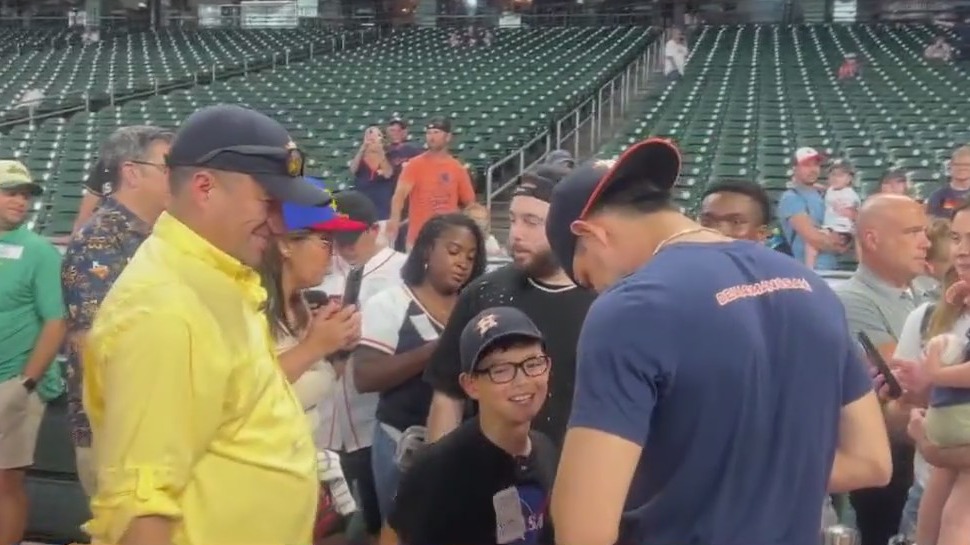 Houston Astros grant young fan's wish